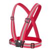 1pc Highlight Reflective Straps; Clothing Adjustable Safety Vest; Elastic Band For Adults And Children; Night Running Riding Gear - Red