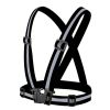 1pc Highlight Reflective Straps; Clothing Adjustable Safety Vest; Elastic Band For Adults And Children; Night Running Riding Gear - Black