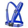 1pc Highlight Reflective Straps; Clothing Adjustable Safety Vest; Elastic Band For Adults And Children; Night Running Riding Gear - Blue