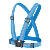 1pc Highlight Reflective Straps; Clothing Adjustable Safety Vest; Elastic Band For Adults And Children; Night Running Riding Gear - Lake Blue