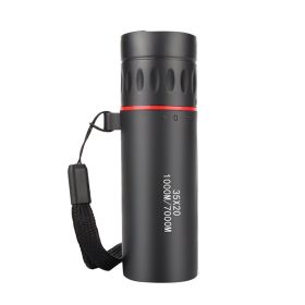 30x25 Monocular Telescope For Travel Hunting Waterproof 10X Scope; Mini Portable Zoom Scope - Black