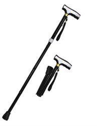 SALE 36 in Black Folding / Adjustable Alumminum Walking Cane WS2110BK - WS2110BK