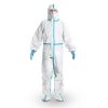 EZGOODZ Disposable Coveralls with Hood and Boots X-Small Pack of 5 White Paint Coveralls Disposable, 50 GSM Microporous Hazmat Suits Disposable with E