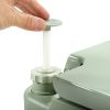 Travel  Outdoor 5 Gallon Camping Portable Toilet, Flush Potty - gray-green
