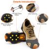 Ice Snow Grips Anti Slip Over Shoe Spikes Boot Traction Cleat Portable Ice Grippers - XL