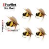 5/10/25pcs Artificial Bumblebee Fly Fishing Lures Baits Trout Bionic Flies For Trout Fishing - 25Pcs(with Box)