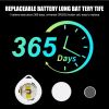 Mini GPS Anti-lost Device Item Positioning Anti-lost Security Alarm Device GPS Tracker For Pet Children Key Work With Find My - White