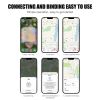 Mini GPS Anti-lost Device Item Positioning Anti-lost Security Alarm Device GPS Tracker For Pet Children Key Work With Find My - White