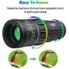 1pc HD Monocular Telescope; 16X52 Compact High Definition Scope For Phone Brid Watching Hunting Hiking Concert Traveling Super Foot Bowl - Telescope +
