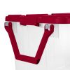 160 Qt. Wheeled Storage Box Plastic, Infra Red, Set of 2 - Infra Red - 2