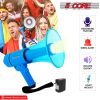 5 Core Megaphone Bullhorn Cheer Horn Mic Recording Siren Blow Horn Hand Held Mega Phone Loudhailer Ratings - HW 18 WP