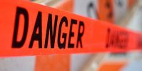 1 Rolls of Barricade Tape 3'; Red and Black Danger Tape Roll 1000 Feet; Danger Tape 3 Mil; Polyethylene Warning Tape; Bright Construction Tape to Mark
