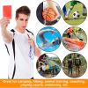 1pc Aluminum Whistle With Keychain; Sturdy Lightweight Whistle; For Signal Alarm; Outdoor Camping; Hiking Accessories - Silvery