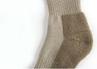 Men 2Pairs/Lot knee-high cotton keep warm thickening breathable cold-proof terry cushioned running military army fan outdoor sports socks M Size - 2Pa