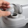 Travel  Outdoor 5 Gallon Camping Portable Toilet, Flush Potty - grey