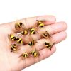 5/10/25pcs Artificial Bumblebee Fly Fishing Lures Baits Trout Bionic Flies For Trout Fishing - 10Pcs(No Box)