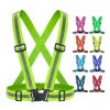 1pc Highlight Reflective Straps; Clothing Adjustable Safety Vest; Elastic Band For Adults And Children; Night Running Riding Gear - Yellow