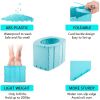 1pc Portable Folding Toilet Urinal For Camping Travel - Pink