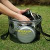 Outdoor Folding Bucket Camping Car Portable Bucket - Khaki - 30L