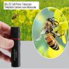 30x25 Monocular Telescope For Travel Hunting Waterproof 10X Scope; Mini Portable Zoom Scope - Black