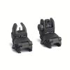Rugged Flip-Up Backup Sights - Durable Nylon Construction with Rear and Front Sights for Accurate Shooting - Black