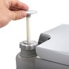 Travel  Outdoor 5 Gallon Camping Portable Toilet, Flush Potty - grey