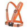 1pc Highlight Reflective Straps; Clothing Adjustable Safety Vest; Elastic Band For Adults And Children; Night Running Riding Gear - Purple