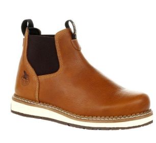 Men's Elastic Ankle Boots Plus Size (Option: Brown-40)