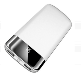 New Mini Creative Mobile Power Charging Bank Digital Display (Option: White-10000Mah)