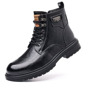 Fashion Haulage Motor Boots Booties (Option: Black Thin Shoes-38)