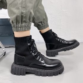 Platform Martin Boots British Style High Top (Option: Black-40)