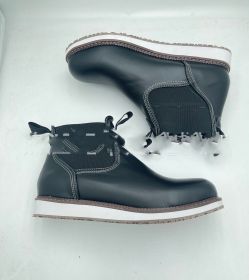 Men's Elastic Ankle Boots Plus Size (Option: Black-39)