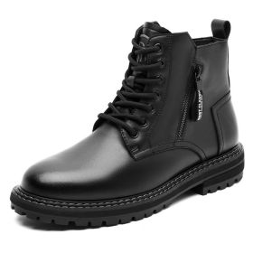 Dr Martens Boots Men's Trendy Plus Velvet Working Wear (Option: Single H92375 Black-44)