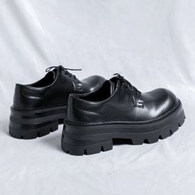 Men's Leather Shoes Business Formal Wear Big Head High-grade British Style Thick Sole Increased (Option: Female Size Height Increasing-38)
